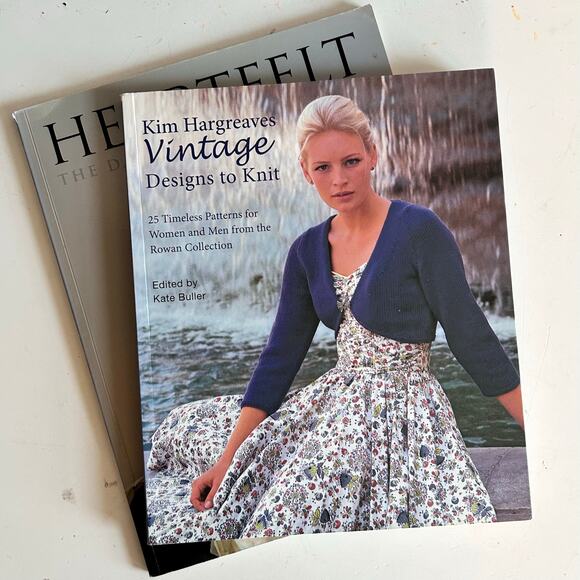Vintage Designs & Hearfelt Kim Hargreaves Knitting Books Cottagecore Whimsigoth - Picture 2 of 13